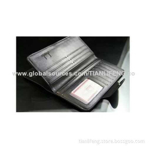 Quilted Leather Wallet for Business Men